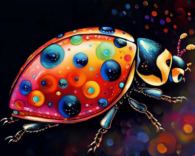 Coccinelle Broderie Diamant