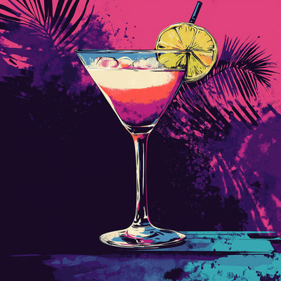 Cocktail de Jus de Citron Broderie Diamant