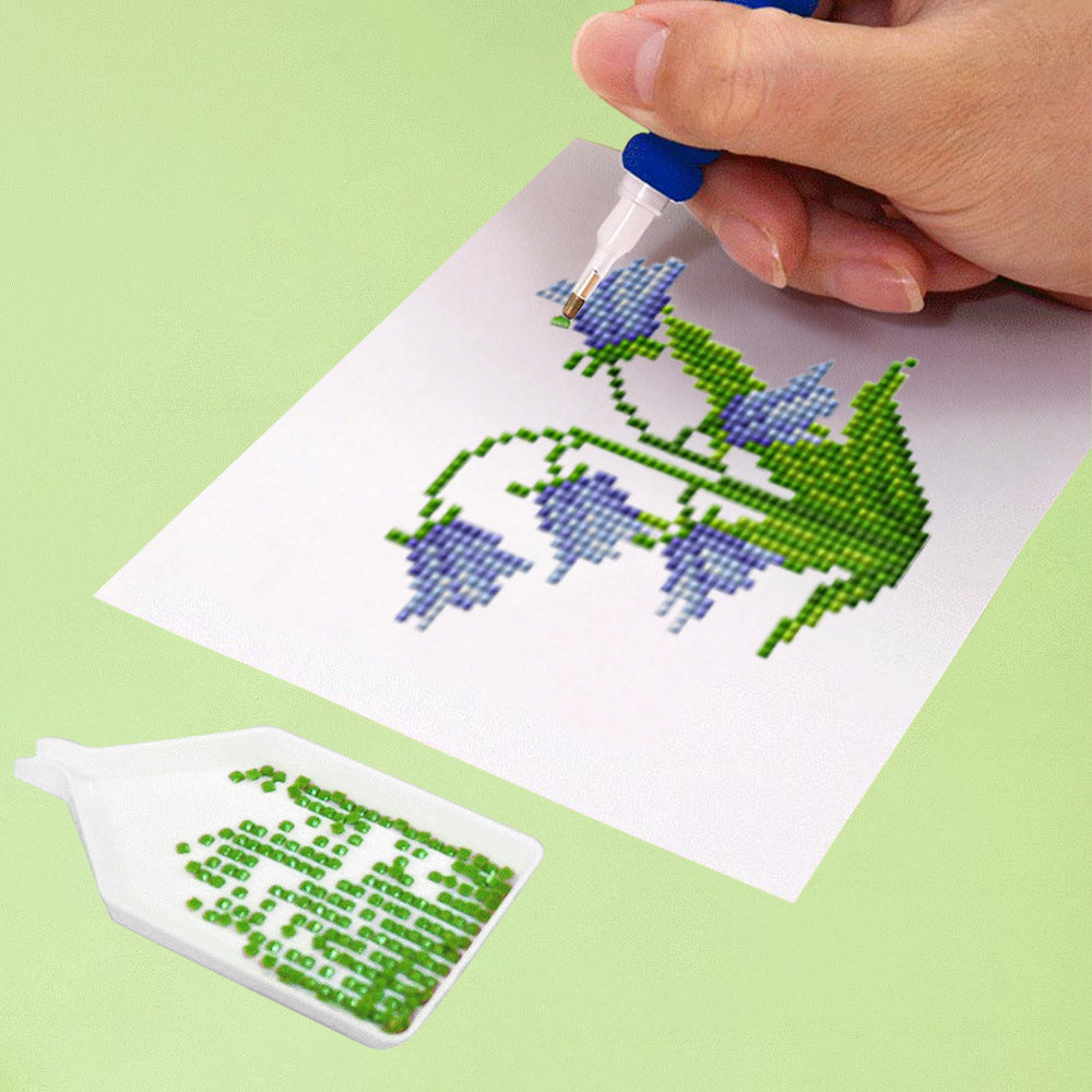 Collection de Fleurs 12 Pièces – Kit de Broderie Diamant Mini