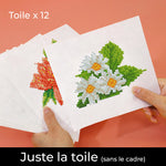 Collection de Fleurs 12 Pièces – Kit de Broderie Diamant Mini