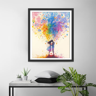 Couple Parfait Amoureux Broderie Diamant
