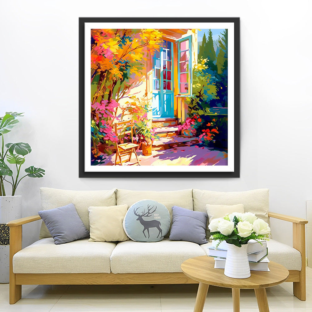 Cour au Soleil Broderie Diamant