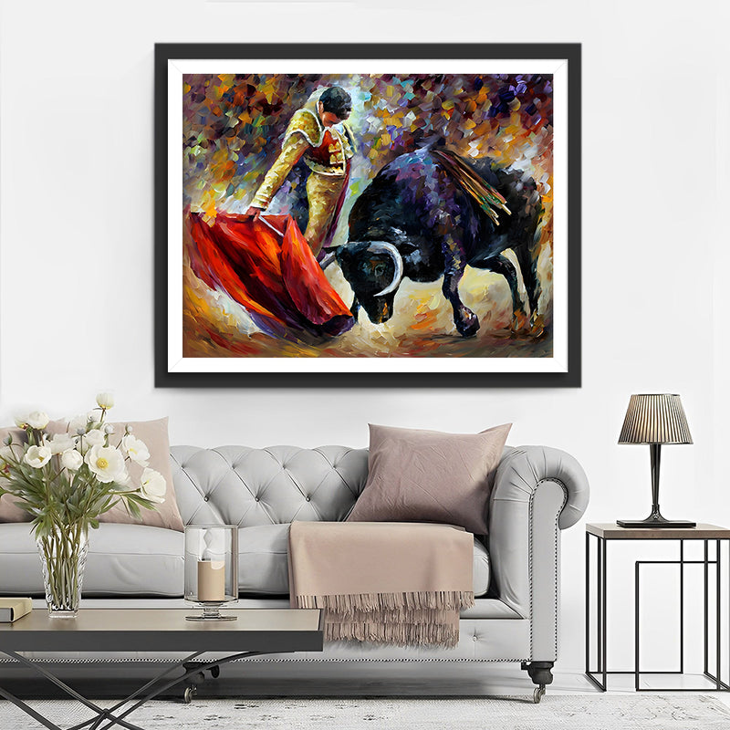 Courageux Torero Broderie Diamant