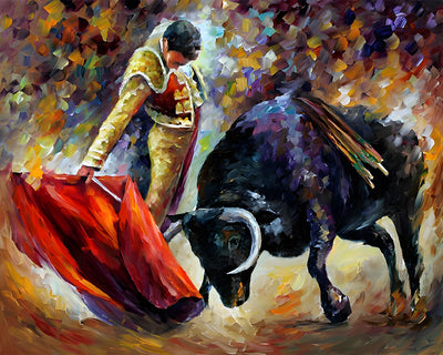 Courageux Torero Broderie Diamant
