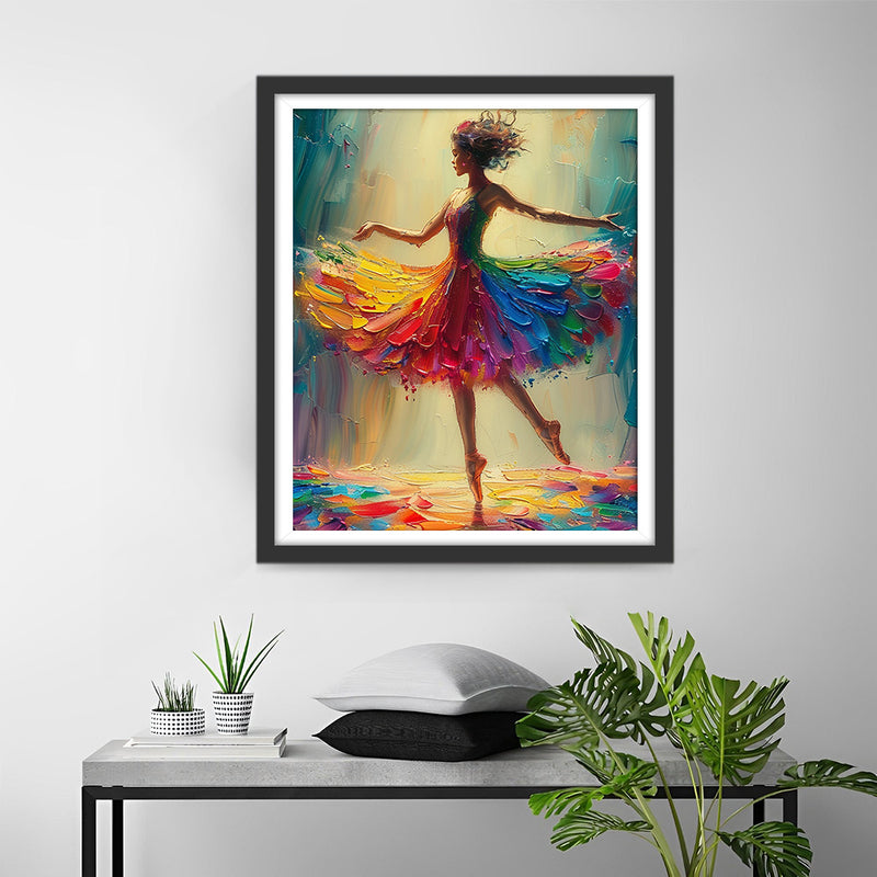 Danseuse elegante Broderie Diamant