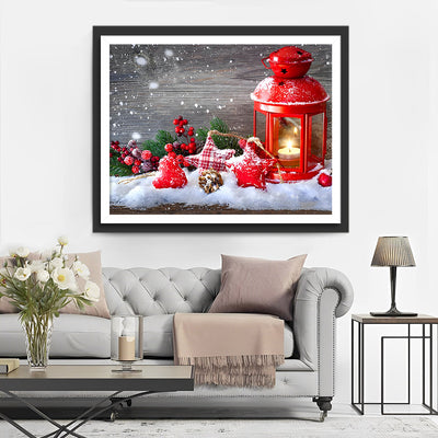 Decorations de Noël dans la Neige Broderie Diamant