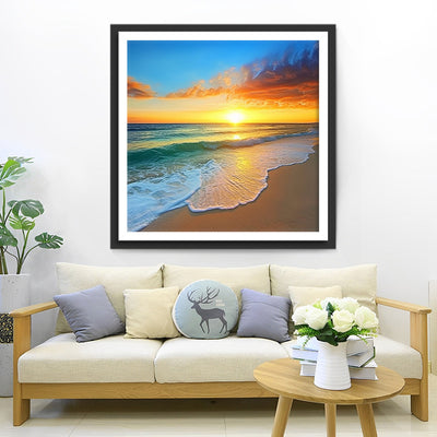 Eaux de Mer et Plage Broderie Diamant