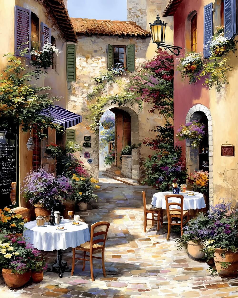 Échoppe de Petit-déjeuner dans la Ruelle Broderie Diamant