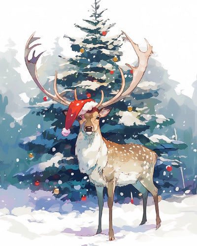 Élan de Noël Broderie Diamant