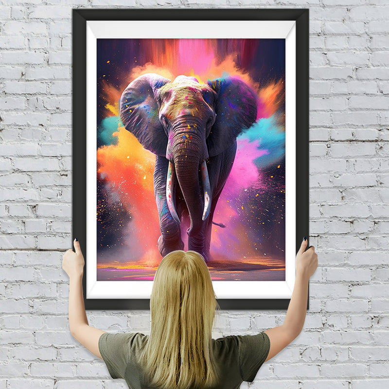 Éléphant Broderie Diamant