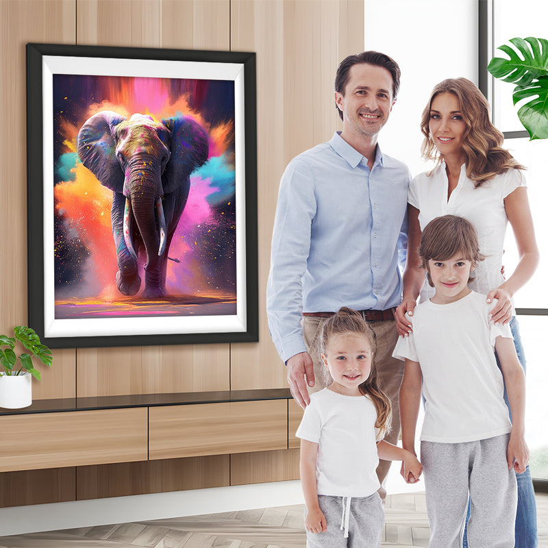 Éléphant Broderie Diamant