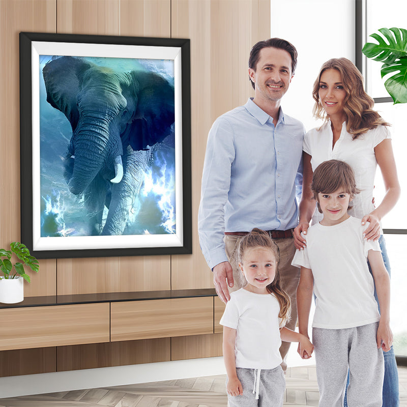 Éléphant Fantastique Broderie Diamant
