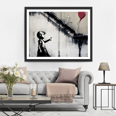 Enfant Graffiti et Ballon Broderie Diamant