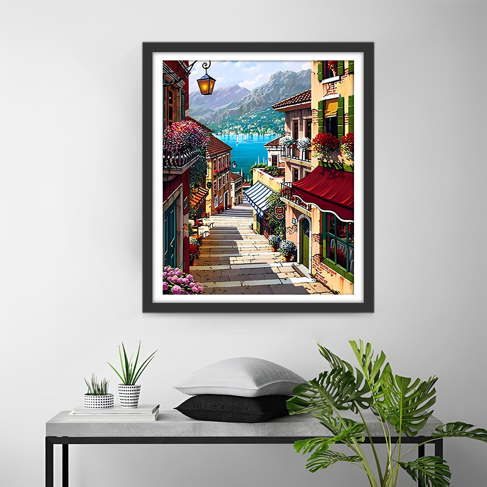 Escaliers de Ville Côtière Broderie Diamant