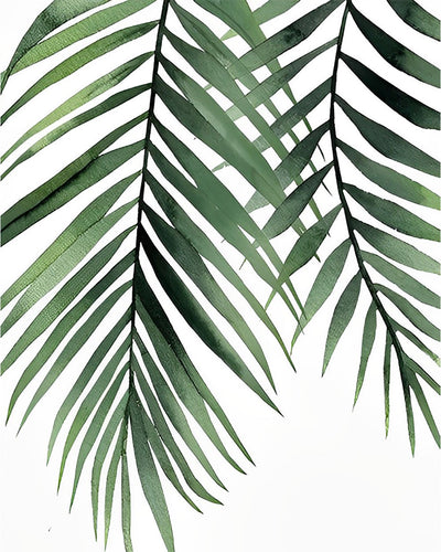 Feuilles Vertes Broderie Diamant