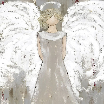 Fille Ange aux Ailes Blanches Broderie Diamant