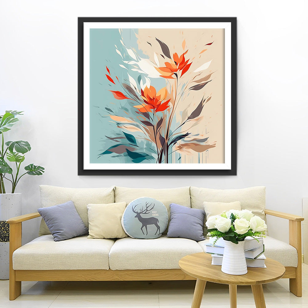 Fleur dans le Vent Broderie Diamant