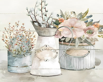 Fleurs en Pot Broderie Diamant