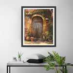 Fleurs et Vélo devant la Porte Broderie Diamant