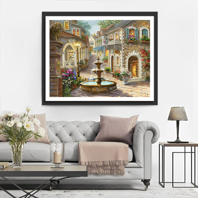 Fontaine Urbaine Broderie Diamant