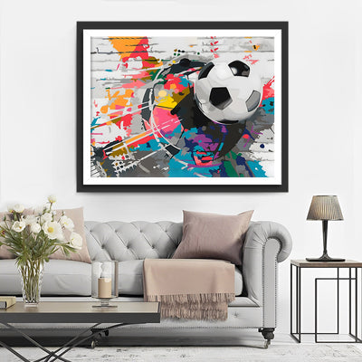 Football Broderie Diamant
