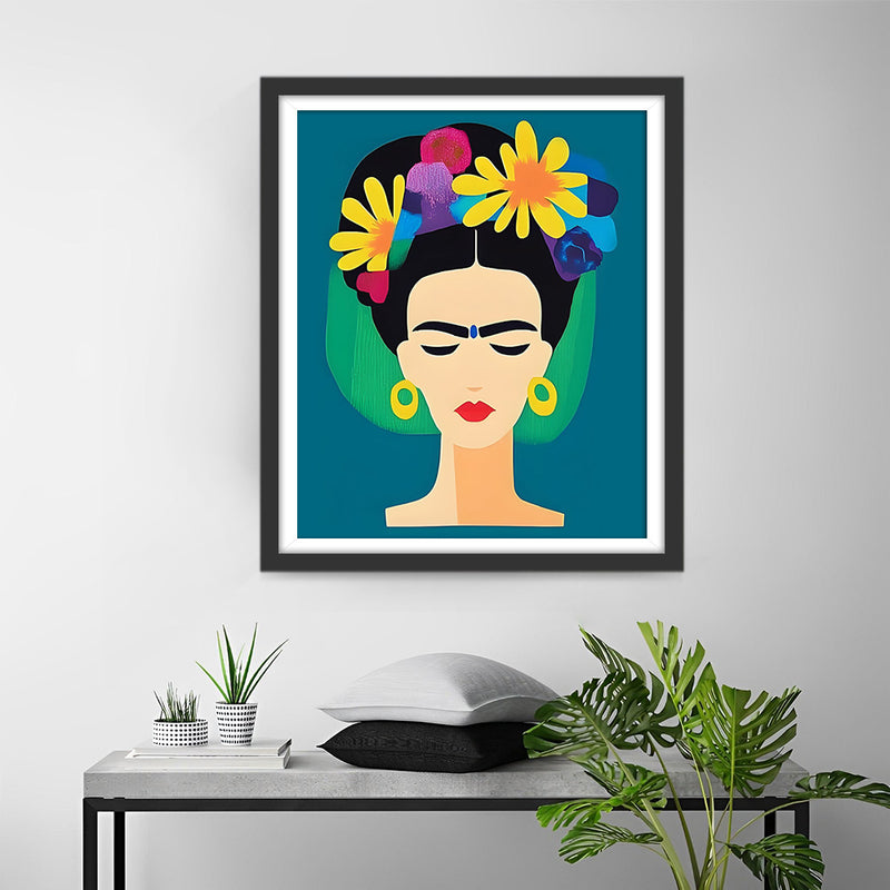 Frida en Dessin Animé Broderie Diamant