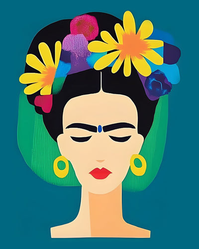 Frida en Dessin Animé Broderie Diamant