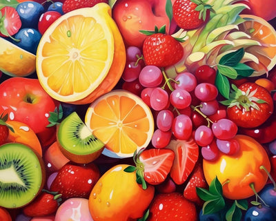 Fruits Abondants Broderie Diamant