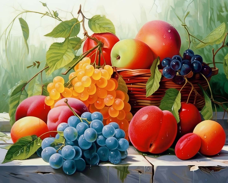 Fruits Colorés Broderie Diamant