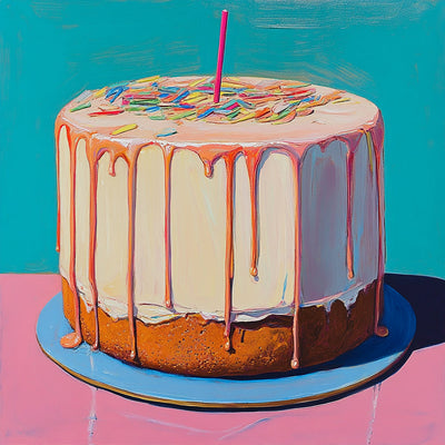 Gâteau à la Crème d’Anniversaire Broderie Diamant