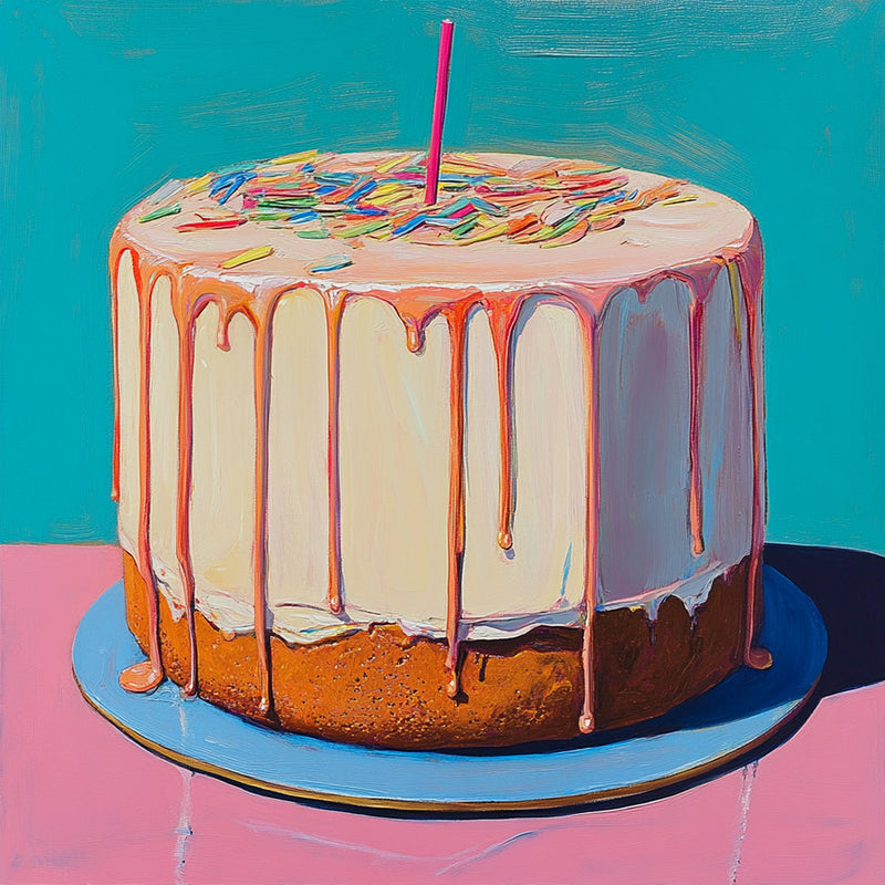 Gâteau à la Crème d’Anniversaire Broderie Diamant