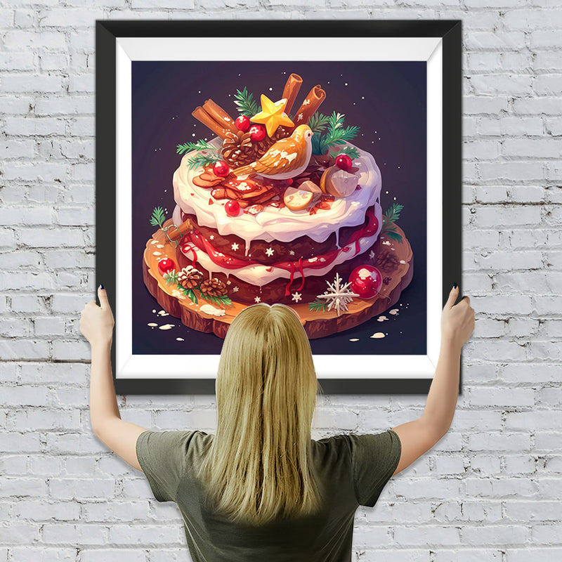 Gâteau de Noël Broderie Diamant