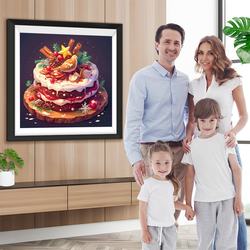 Gâteau de Noël Broderie Diamant