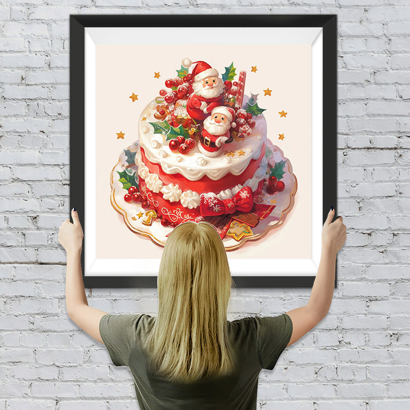 Gâteau de Noël Broderie Diamant