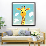 Girafe Mignonne de Dessin Animé Broderie Diamant