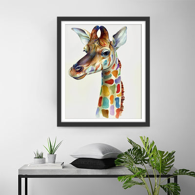 Girafe TachÉtée Colorée Broderie Diamant