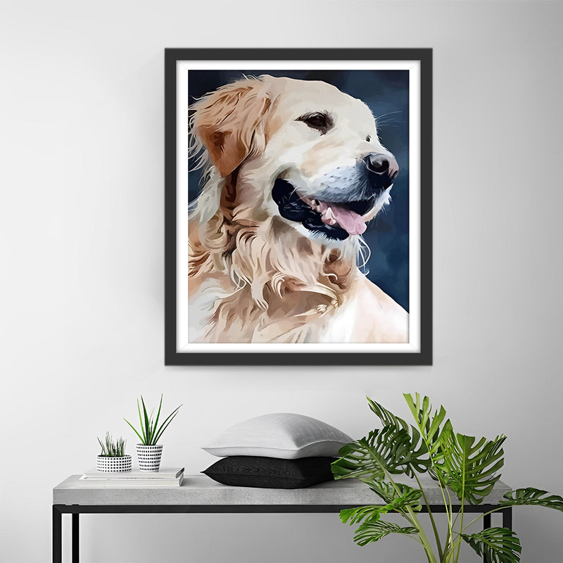 Golden Retriever Broderie Diamant