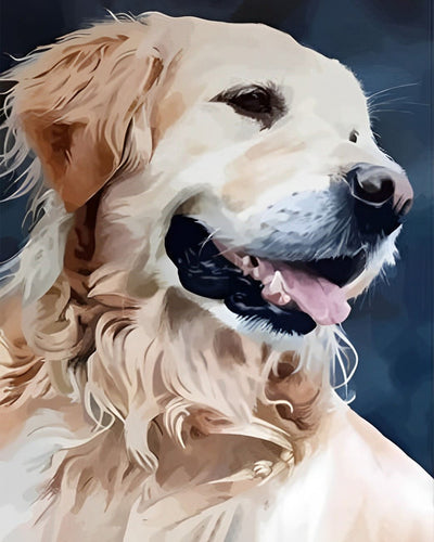 Golden Retriever Broderie Diamant