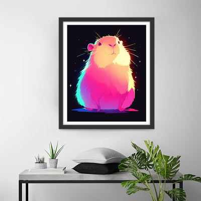Hamster Lumineux Dessin Animé Broderie Diamant