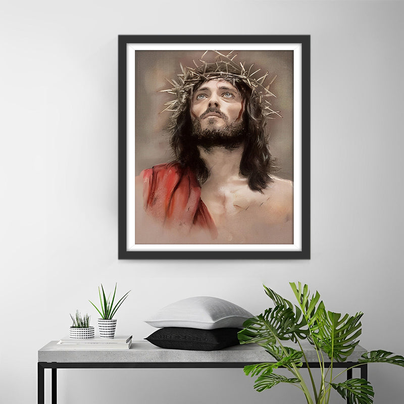 Jesus Blesse Broderie Diamant