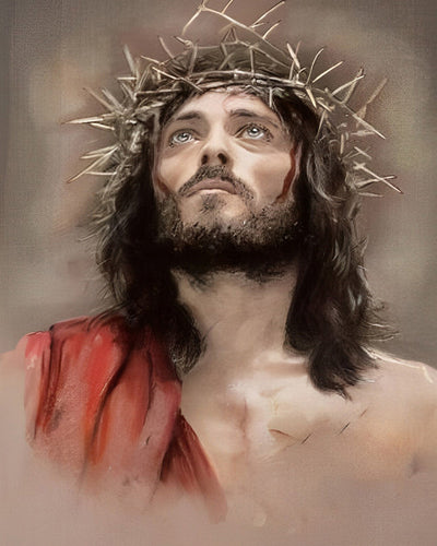 Jesus Blesse Broderie Diamant