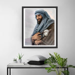 Jesus Tenant un Agneau Broderie Diamant