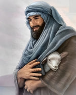 Jesus Tenant un Agneau Broderie Diamant