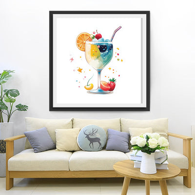 Jus de Fruits Coloré d’Été Broderie Diamant
