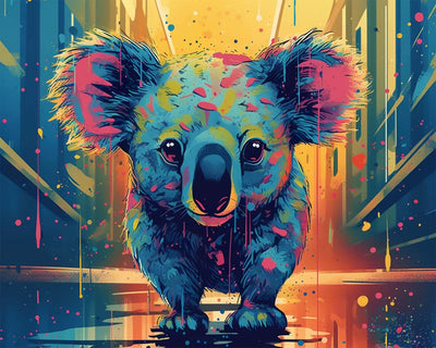 Koala dans la Ville Broderie Diamant