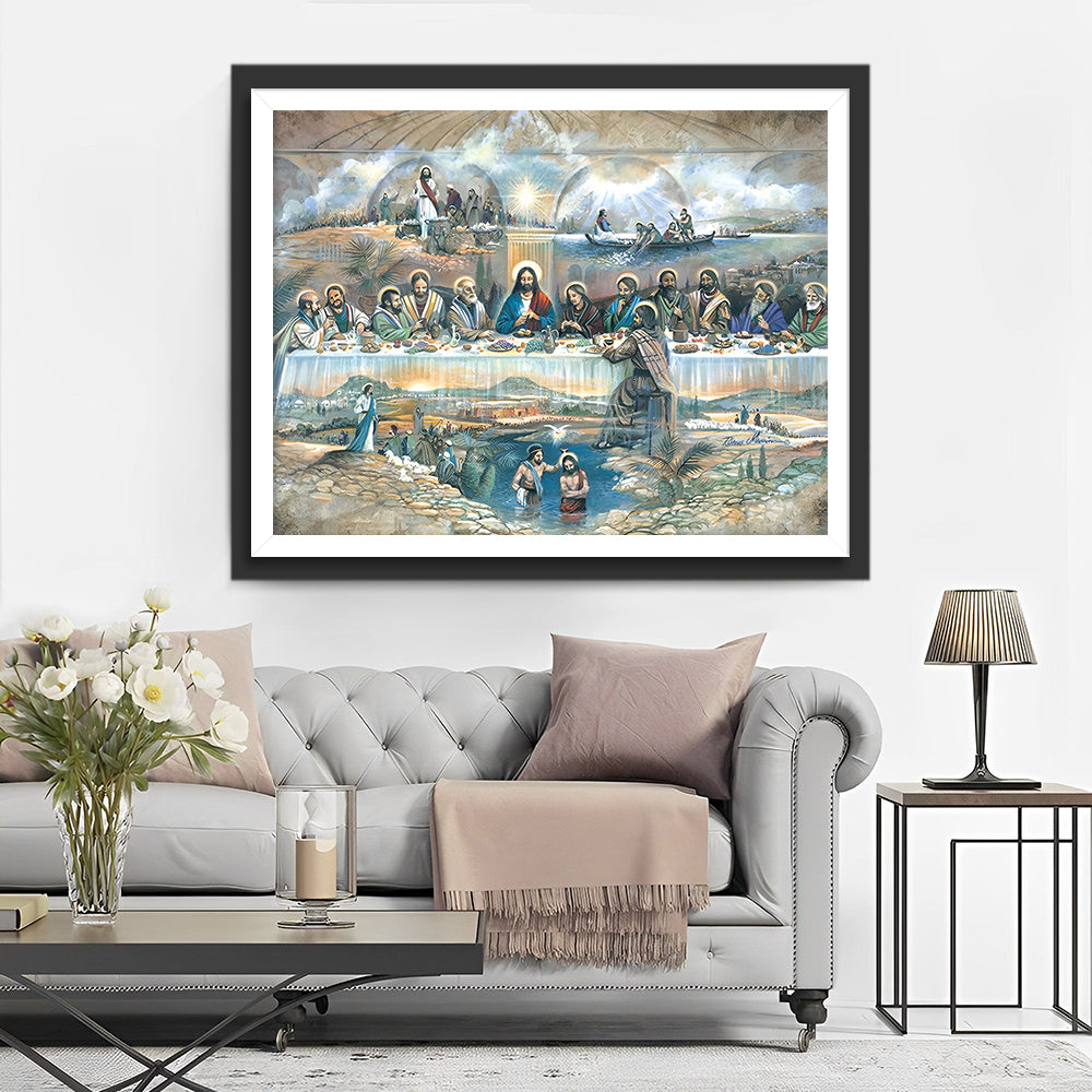 La Cène Broderie Diamant