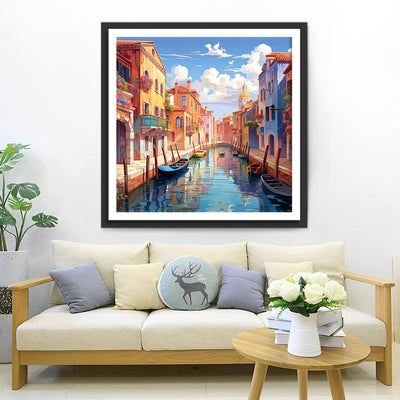 La Ville Propre et Lumineuse de Venise Broderie Diamant