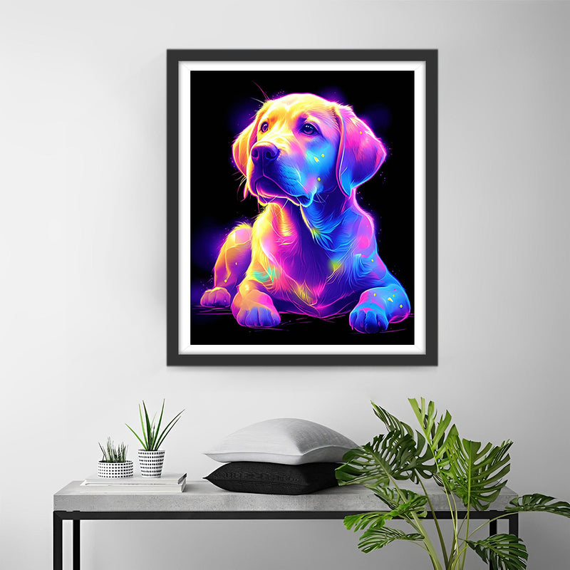 Labrador Lumineux Broderie Diamant