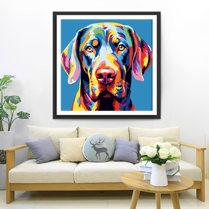 Labrador Triste Broderie Diamant