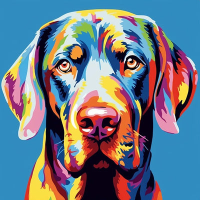 Labrador Triste Broderie Diamant